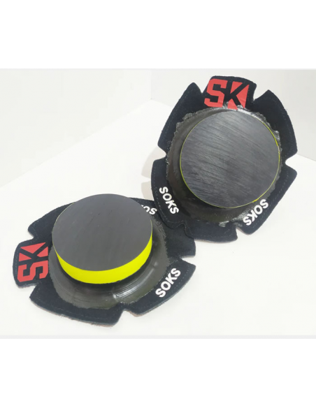 DESLIZADERAS NYLON SOKS NEGRO/AMARILLO