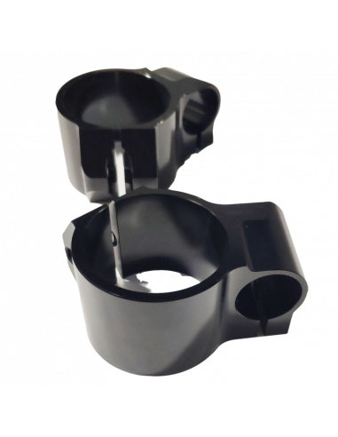 ABRAZADERAS SEMIMANILLAR NEGRAS lado