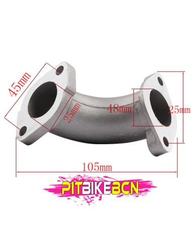 Tobera plana lateral para pit bikes. medida