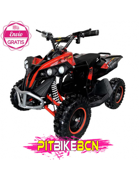 MINIQUAD ELECTRICO MTR MALCOR PIRANHA ROJO
