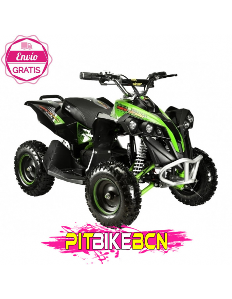 MINIQUAD ELECTRICO MTR MALCOR PIRANHA VERDE