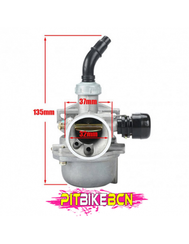 CARBURADOR PIT BIKE 19MM medidas 2