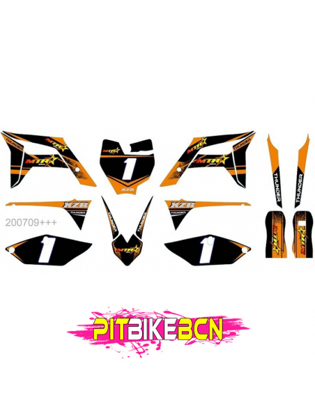 ADHESIVOS MINICROSS XZR KXD712 NARANJA ADHESIVOS MINICROSS XZR KXD712 NARANJA