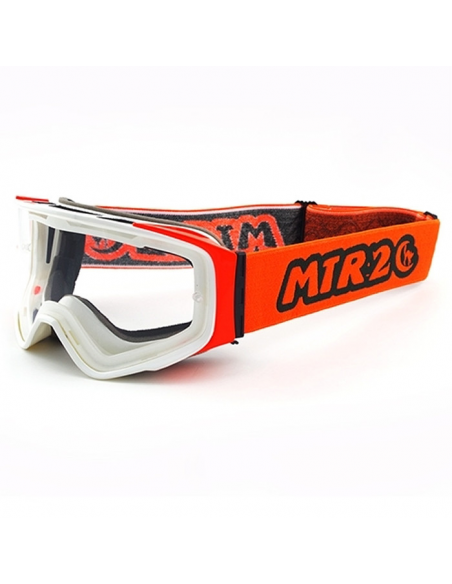 GAFAS DE CROSS INFANTILES NARANJA BLANCO