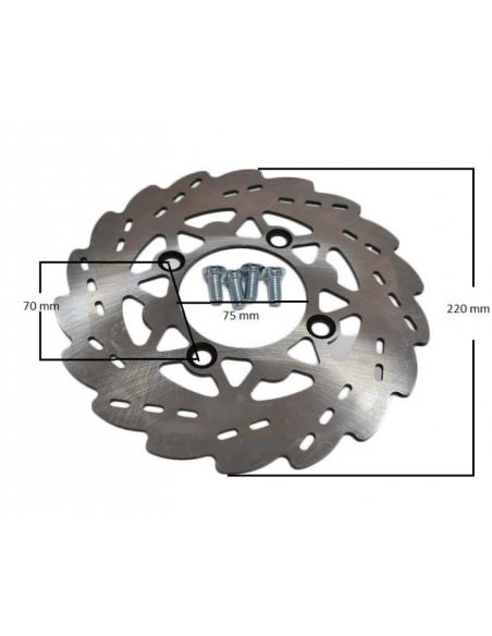 DISCO FLOREADO PARA PIT BIKES MEDIDA