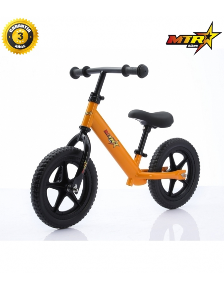BICICLETA SIN PEDALES PARA NIÑOS NARANJA