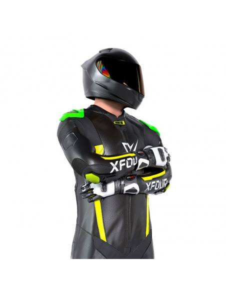 MONO MODELO XFOUR NEGRO Y AMARILLO FLUOR 2025 ADULTO