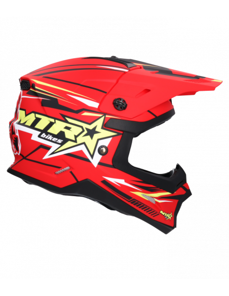 CASCO SHIRO MTR MX308 ROJO 1