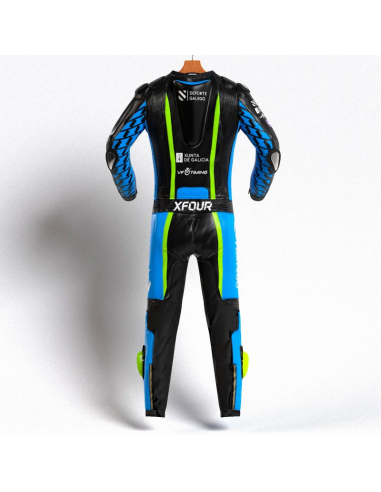 MONO XFOUR MODELO DEPORTE GALEGO AZUL Y AMARILLO NIÑO 2