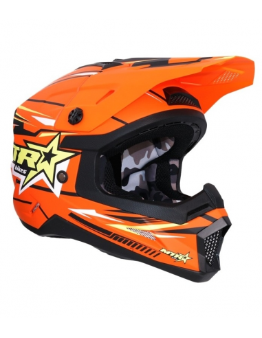 CASCO SHIRO MTR MX308 NARANJA