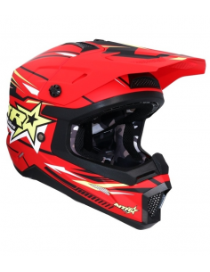 CASCO SHIRO MTR MX308 ROJO