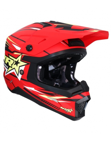 CASCO SHIRO MTR MX308 ROJO