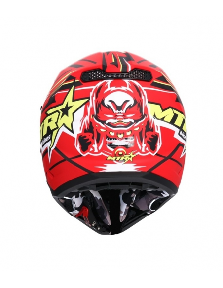 CASCO SHIRO MTR MX308 ROJO 2