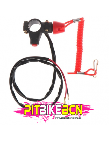 Pulsador de paro con hombre al agua para minimotos