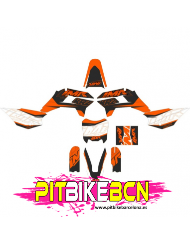 KIT ADHESIVOS IMR KRZ NARANJA FLUOR