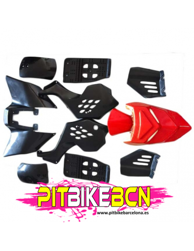 PLASTICOS MINIQUAD TIRADOR ROJO