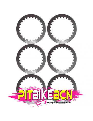 JUEGO DISCOS SEPARADORES EMBRAGUE PIT BIKE (6 UNIDADES)