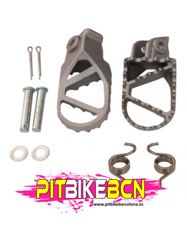 JUEGO ESTRIBERAS ACERO MINICROSS E-SX