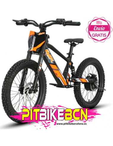 BICICLETA ELECTRICA SHARK 20" 550W 7.8Ah NARANJA