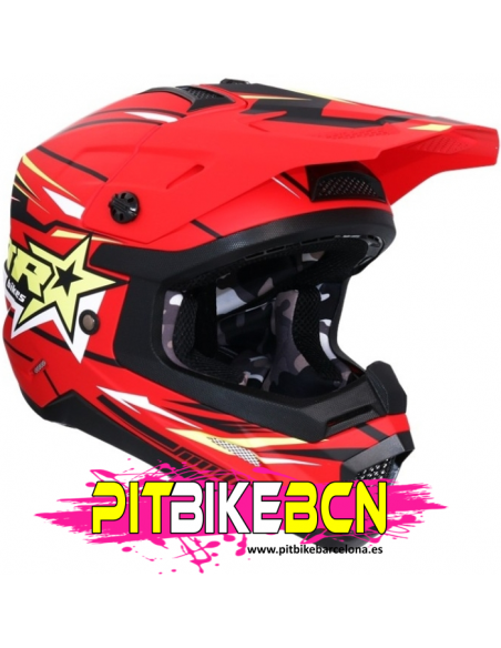 CASCO SHIRO MTR MX308 ROJO