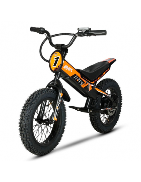 BICICLETA ELECTRICA NIÑO 350W 16" IMR OFF ROAD NARANJA