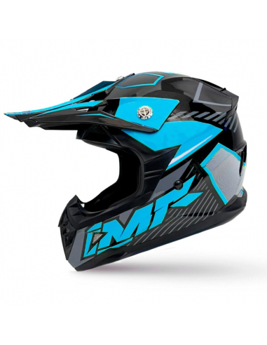 CASCO NIÑO IMR MX WOLF AZUL