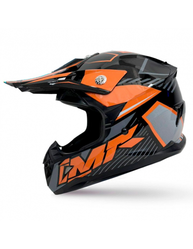 CASCO NIÑO IMR MX WOLF NARANJA