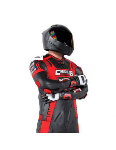 MONO MODELO CASES  ROJO Y NEGRO ADULTO