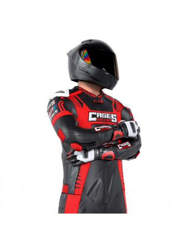 MONO MODELO CASES  ROJO Y NEGRO ADULTO