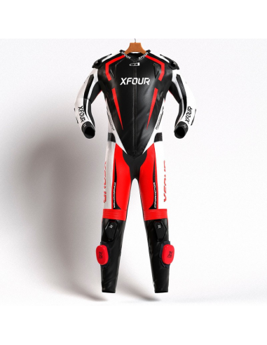 MONO MODELO ROJO FLUOR BLANCO Y NEGRO frontal