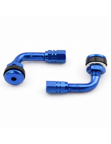VALVULAS ANONIZADAS 90º AZUL