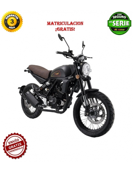 MTR SCRAMBLER 125 NEGRO MATE