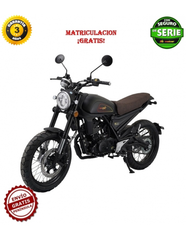 MTR SCRAMBLER 125 NEGRO MATE 1