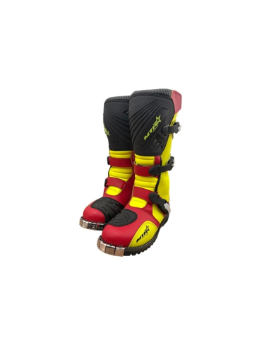 BOTAS DE CROSS ADULTOS COLORES ROJO