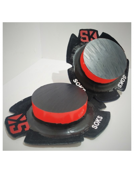 DESLIZADERAS NYLON SOKS NEGRO/ROJO 1