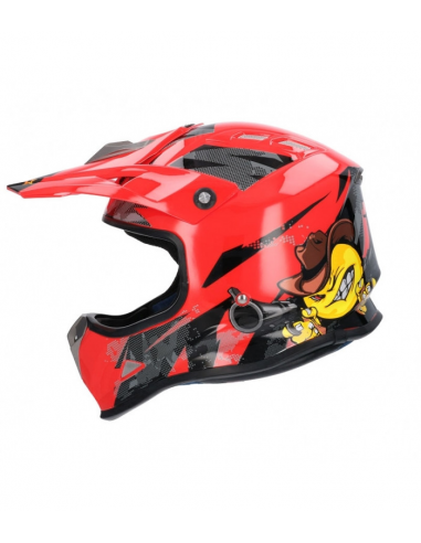 CASCO SHIRO MALCOR MX-306  rojo 3